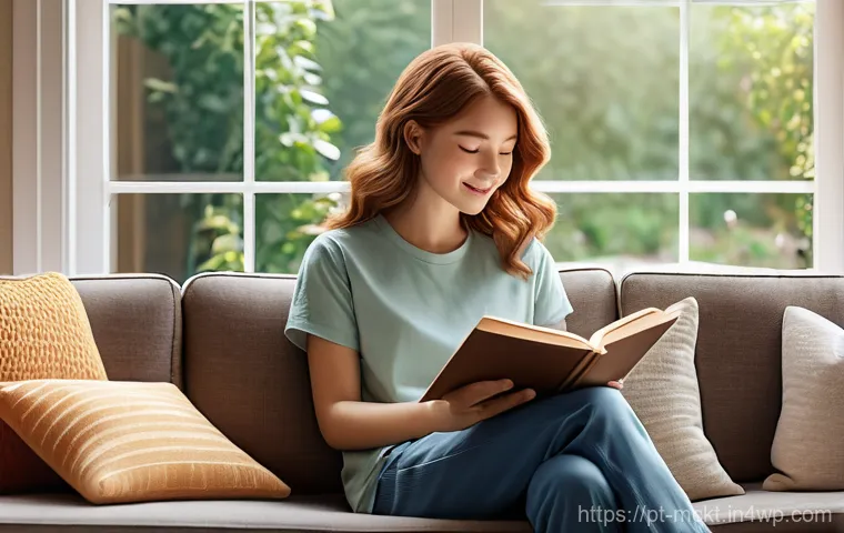 이메일 마케팅 자동화에서의 소셜 미디어 통합 - **Prompt 1:** A young woman with shoulder-length, wavy brown hair, wearing comfortable, modest loung...